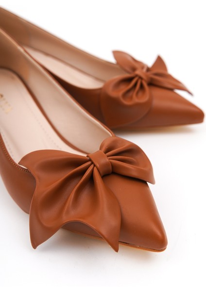 Camila Taba Fiyonklu (4cm) Sivri Burun Topuklu Ayakkabı modelleri