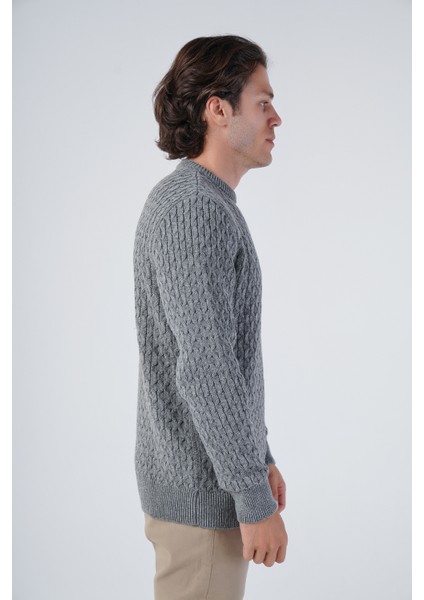 Erkek Yürütme Angora Pamuk Bisiklet Yaka Triko Yün Kazak TRIST-5321 fiyatları