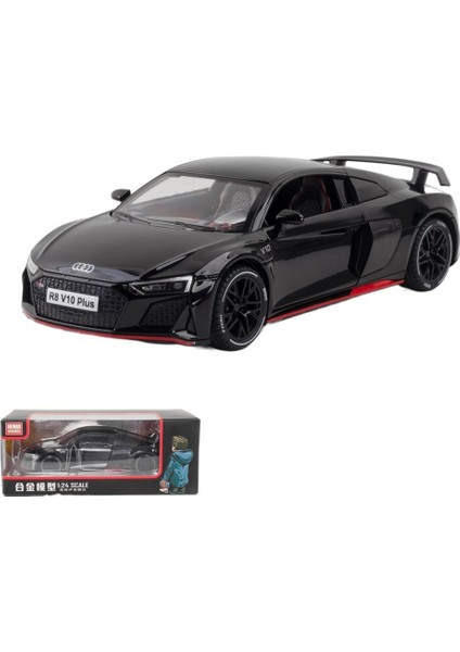 1:24 Alaşımlı R8 Alaşımlı Spor Araba Modeli (Yurt Dışından)