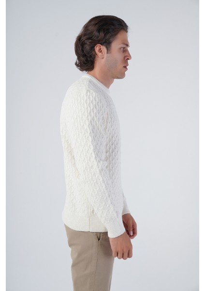 Erkek Yürütme Angora Pamuk Bisiklet Yaka Triko Yün Kazak TRIST-5321 fiyatları