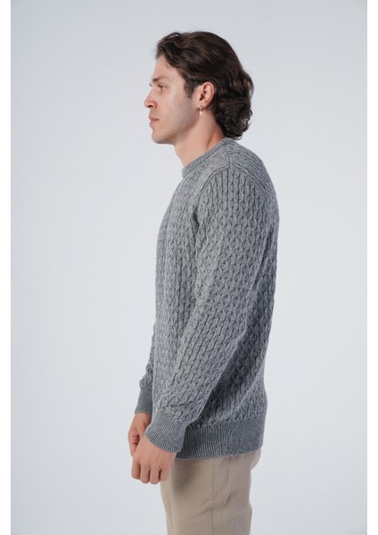 Erkek Yürütme Angora Pamuk Bisiklet Yaka Triko Yün Kazak TRIST-5321 fırsatları