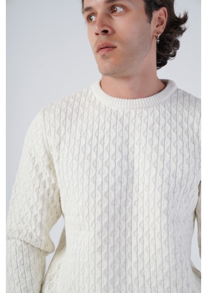 Erkek Yürütme Angora Pamuk Bisiklet Yaka Triko Yün Kazak TRIST-5321 indirimleri