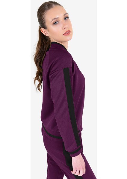 Violet Kadın Fermuarlı Sweatshirt 23N-2122