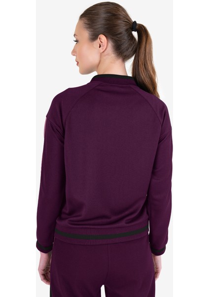 Violet Kadın Fermuarlı Sweatshirt 23N-2122