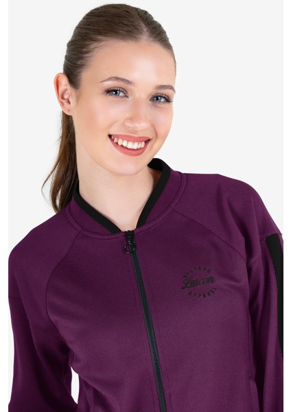 Violet Kadın Fermuarlı Sweatshirt 23N-2122