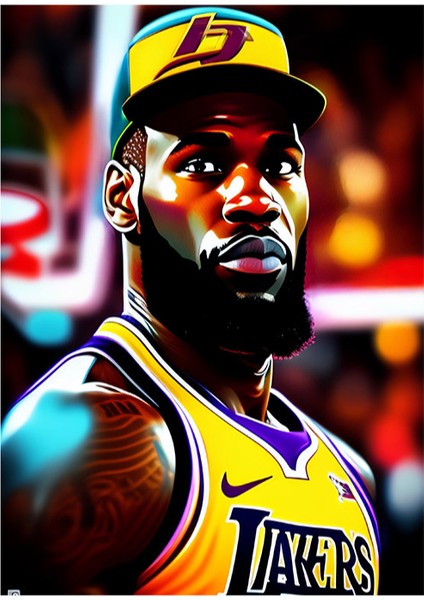 Lebron James Basketbol Tablo