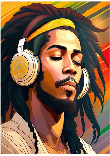Bob Marley Temalı Mdf Tablo