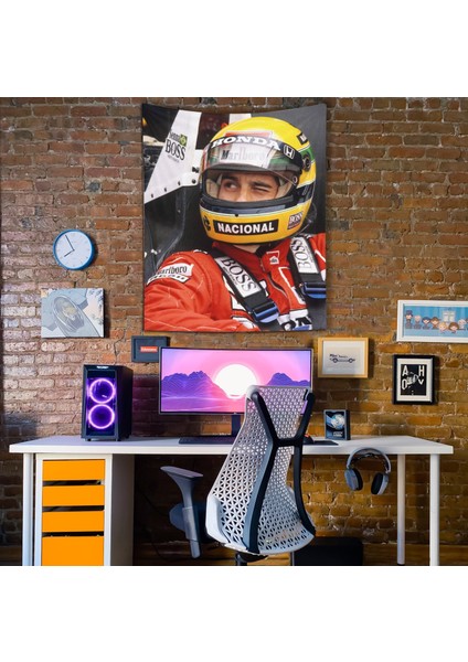 Ayrton Senna Duvar Örtüsü - 100 cm x 135 cm