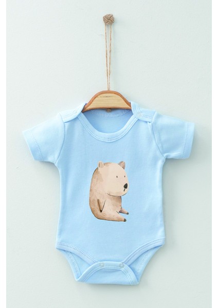 Pamuk Organik Watercolor Kısa Kollu Body Badi fırsatları