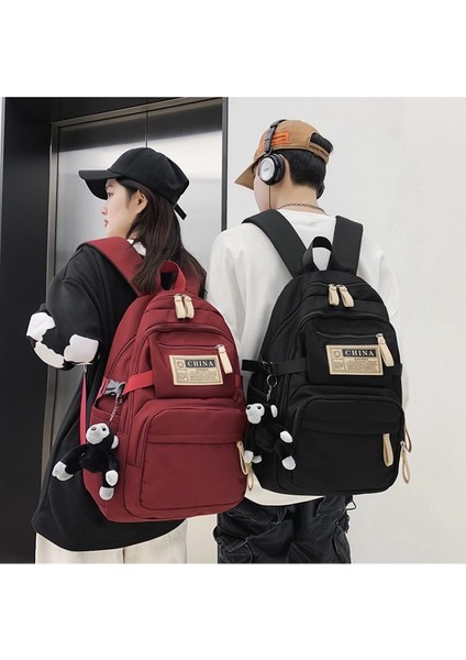 Omuz Kız Okul Lise Kadın Üniversite Öğrencisi Lise Öğrenci Büyük Kapasiteli Sırt Erkek Çantası (Yurt Dışından) fırsatları