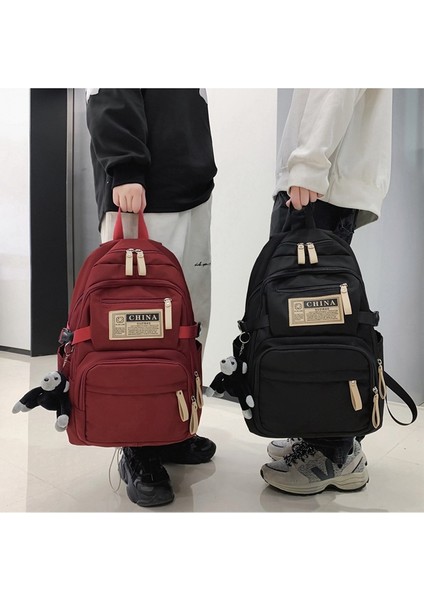 Omuz Kız Okul Lise Kadın Üniversite Öğrencisi Lise Öğrenci Büyük Kapasiteli Sırt Erkek Çantası (Yurt Dışından) indirimleri