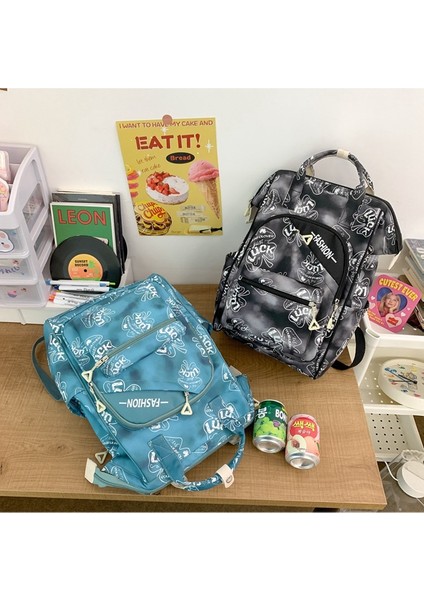 Gündelik Erkek ve Kadın Büyük Kapasiteli Grafiti Orta ve Lise Öğrencisi Sırt Çantası (Yurt Dışından) indirimleri