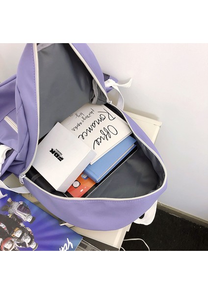 Ortaokul ve Lise Öğrencisi Okul Kadınların Kore Tarzı Modaya Uygun Sırt Modaya Uygun ve Çok Yönlü Büyük Kapasiteli Sırt Çantası (Yurt Dışından) modelleri