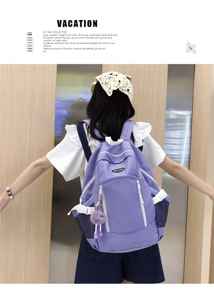 Ortaokul ve Lise Öğrencisi Okul Kadınların Kore Tarzı Modaya Uygun Sırt Modaya Uygun ve Çok Yönlü Büyük Kapasiteli Sırt Çantası (Yurt Dışından) indirimleri