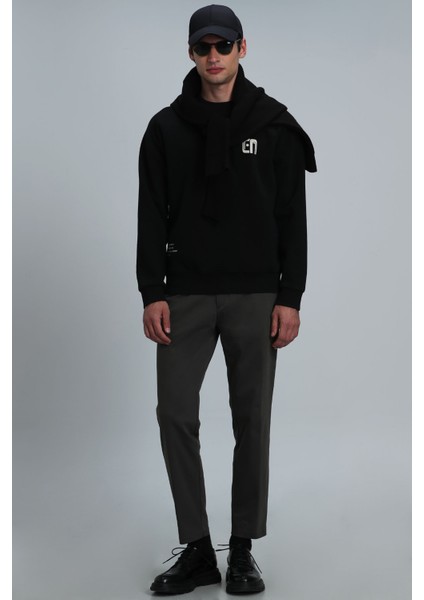 Owen Erkek Sweatshirt Siyah