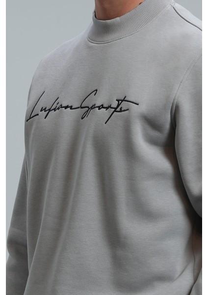 Lowe Erkek Sweatshirt Açık Gri