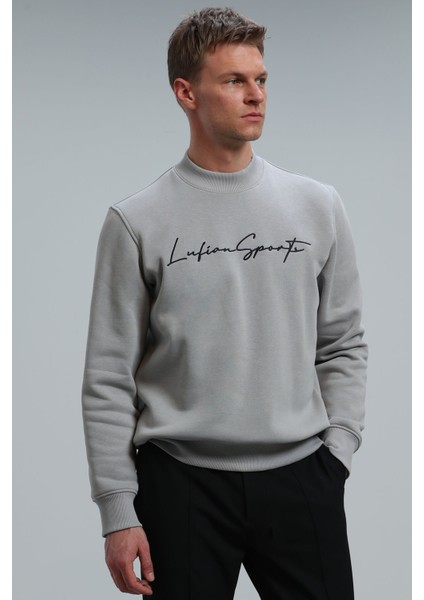 Lowe Erkek Sweatshirt Açık Gri