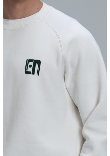 Owen Erkek Sweatshirt Kırık Beyaz