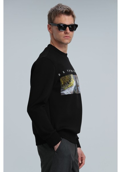 Dean Erkek Sweatshirt Siyah