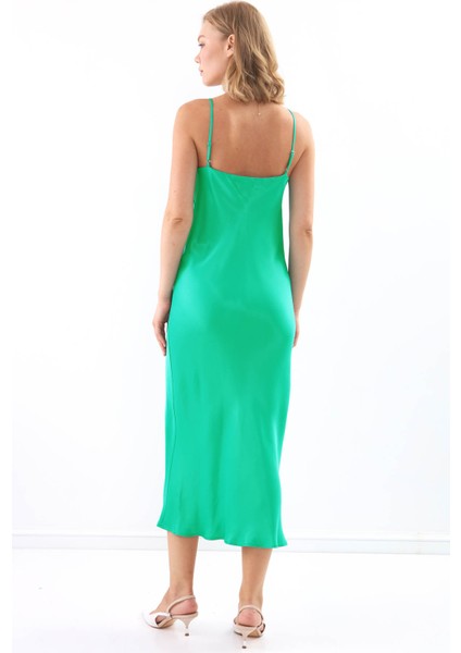 Askılı Degaje Yaka Uzun Elbise indirimleri