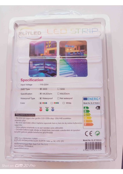 Kumandalı Şerit LED 5mt - Rgb