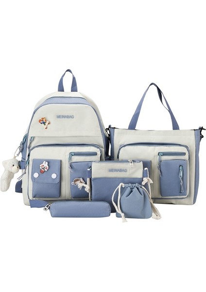 Ilkokul Kızları, Ortaokul Öğrencileri, Lise Öğrencileri, Üniversite Öğrencileri Için Okul Çantası, Büyük Kapasiteli Japon Basit ve Sevimli Sırt Çantası Sırt Çantası (Yurt Dışından)