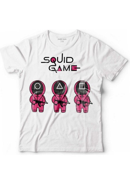 Squıd Game Red Green Kırmızı Yeşil Işık Cartoon Çocuk Tişört
