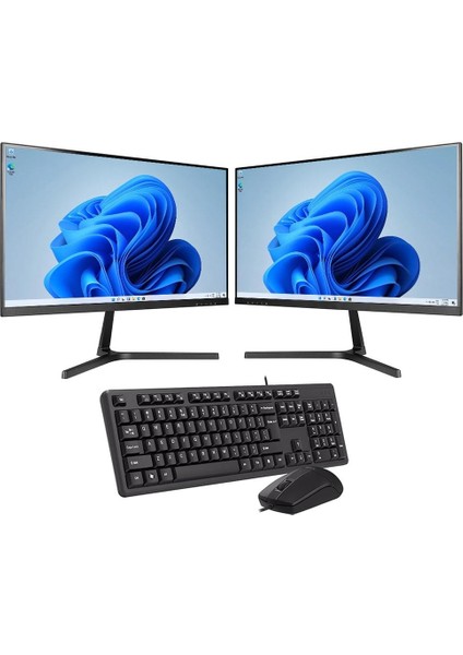 Intel I3 13100 16GB 480GB SSD Çift 21.5" Monitörlü Ev ve Ofis Bilgisayarı (Business)