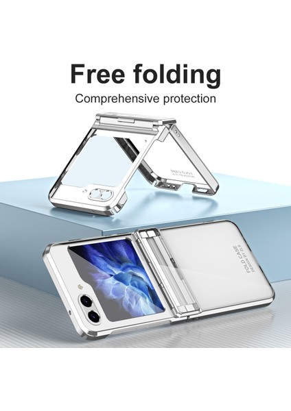 Samsung Galaxy Z Flip5 5g Şok Geçirmez Sert Pc Kapağı Elektraptaşlama Telefon Koruyucu Kılıf Dahili Cam Film (Yurt Dışından) fiyatları