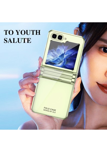 Samsung Galaxy Z Flip5 5g Şok Geçirmez Sert Pc Kapağı Elektraptaşlama Telefon Koruyucu Kılıf Dahili Cam Film (Yurt Dışından) indirimleri
