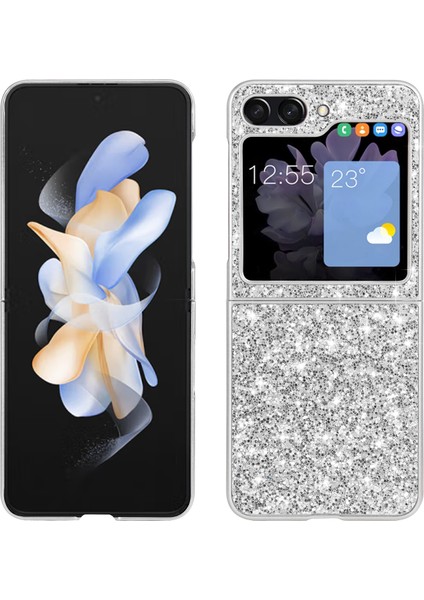 Samsung Galaxy Z Flip5 5g Case Tpu Çerçevesi Geri Pc Elektraptaşlama Telefon Kapağı (Yurt Dışından)