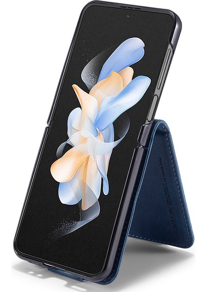 Samsung Galaxy Z Flip5 5g Pu Deri Telefon Kapağı Rfıd Engelleme Kart Yuvası Kılıfı (Yurt Dışından) modelleri