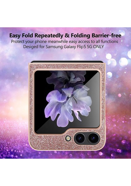 Samsung Galaxy Z Flip5 5g Tasarım Telefon Kapağı Çizelge Karşıtı Sabit Pc Telefon Kılıfı (Yurt Dışından) indirimleri