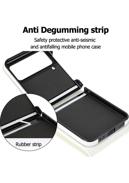 Samsung Galaxy Z Flip4 5g Rfıd Birden Fazla Kart Yuvasını Engelleme Kasa Ring Kickstand Deri+Pc Kapağı (Yurt Dışından) fiyatları
