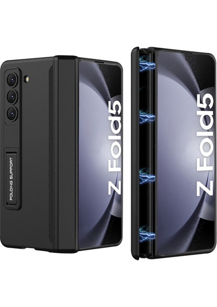 Samsung Galaxy Z Fold5 5g Kickstand Pc Telefon Kılıfı Manyetik Menteşe Katlanır Telefon Kapağı (Yurt Dışından)
