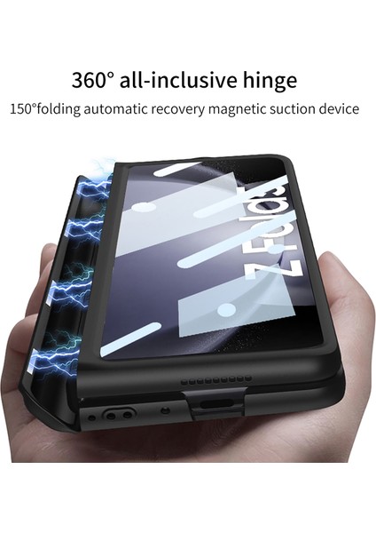 Samsung Galaxy Z Fold5 5g Sabit Pc Kickstand Telefon Kasası Manyetik Menteşe Koruma Kapağı Kalem Yuvası (Yurt Dışından) modelleri