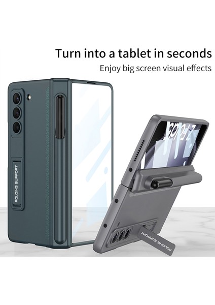 Samsung Galaxy Z Fold5 5g Sabit Pc Kickstand Telefon Kasası Manyetik Menteşe Koruma Kapağı Kalem Yuvası (Yurt Dışından) fırsatları