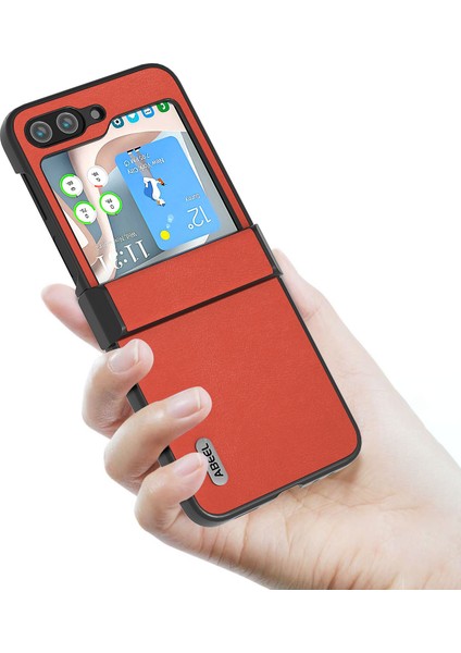 Samsung Galaxy Z Flip5 5g Anti-Drop Ince Dokulu Pu+Pc Telefon Kapağı Için Şok Geçirmez Kılıf (Yurt Dışından) modelleri