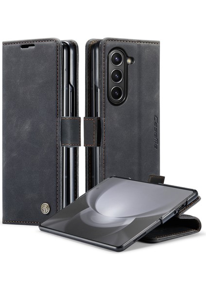 Samsung Galaxy Z Fold5 5g Cüzdan Deri Telefon Kılıfı Stand Telefon Kapağı (Yurt Dışından)