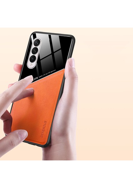 Samsung Galaxy Z Fold4 5g Pu Deri Kaplamalı Tpu+Pc Telefon Kılıfı Araba Montaj Metal Sayfası (Yurt Dışından) fırsatları