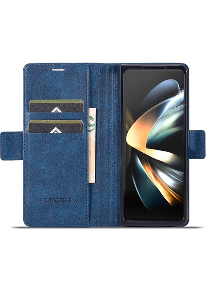 Samsung Galaxy Z Fold5 5g Rfıd Engelleme Telefon Kılıfı Cüzdan Pu Deri Stand Kapağı (Yurt Dışından)