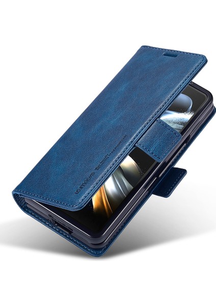 Samsung Galaxy Z Fold5 5g Rfıd Engelleme Telefon Kılıfı Cüzdan Pu Deri Stand Kapağı (Yurt Dışından)