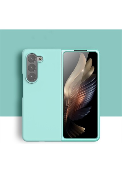 Samsung Galaxy Z Fold5 5G Sıvı Sıvı Silikon Anti-Dalgalı Telefon Kılıfı Ultra İnce Şok geçirmez Kapak Baby Mavi (Yurt Dışından) modelleri