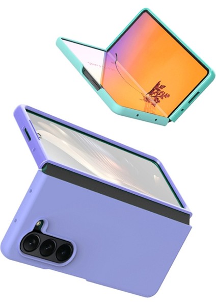 Samsung Galaxy Z Fold5 5g Sıvı Silikon Anti-Dalgalı Telefon Kılıfı Ultra Ince Şok Geçirmez Kapak (Yurt Dışından)