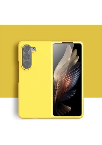 Samsung Galaxy Z Fold5 5g Sıvı Silikon Anti-Dalgalı Telefon Kılıfı Ultra Ince Şok Geçirmez Kapak (Yurt Dışından)