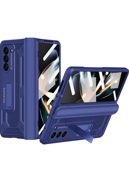 Samsung Galaxy Z Fold5 5g Sert Pc Menteşe Koruma Kılıfı Manyetik Kickstand Telefon Kapağı (Yurt Dışından)