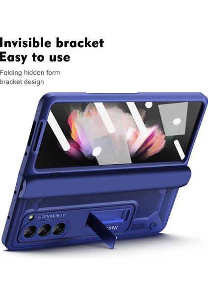 Samsung Galaxy Z Fold5 5g Sert Pc Menteşe Koruma Kılıfı Manyetik Kickstand Telefon Kapağı (Yurt Dışından) modelleri