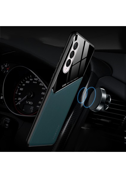 Samsung Galaxy Z Fold4 5g Pu Deri Kaplamalı Tpu+Pc Telefon Kılıfı Araba Montaj Metal Sayfası (Yurt Dışından) indirimleri