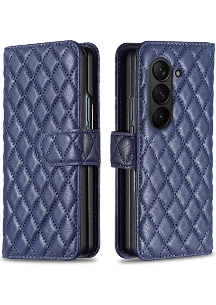 Samsung Galaxy Z Fold5 5g Deri Kılıf Stand Cüzdanlı Baskılı Telefon Kapağı (Yurt Dışından)