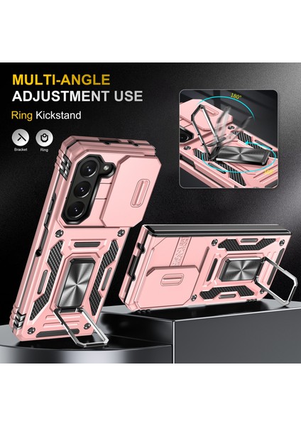 Samsung Galaxy Z Fold5 5g Zırh Serisi Pc + Tpu Telefon Kılıfı Metal Kickstand Kapak Slayt Kamera Kapağı (Yurt Dışından) indirimleri